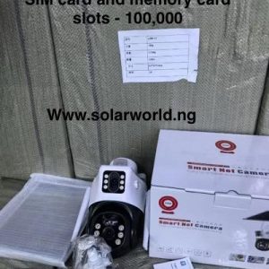 Solar CCTV PTZ Camera with Sim + Memory slot
